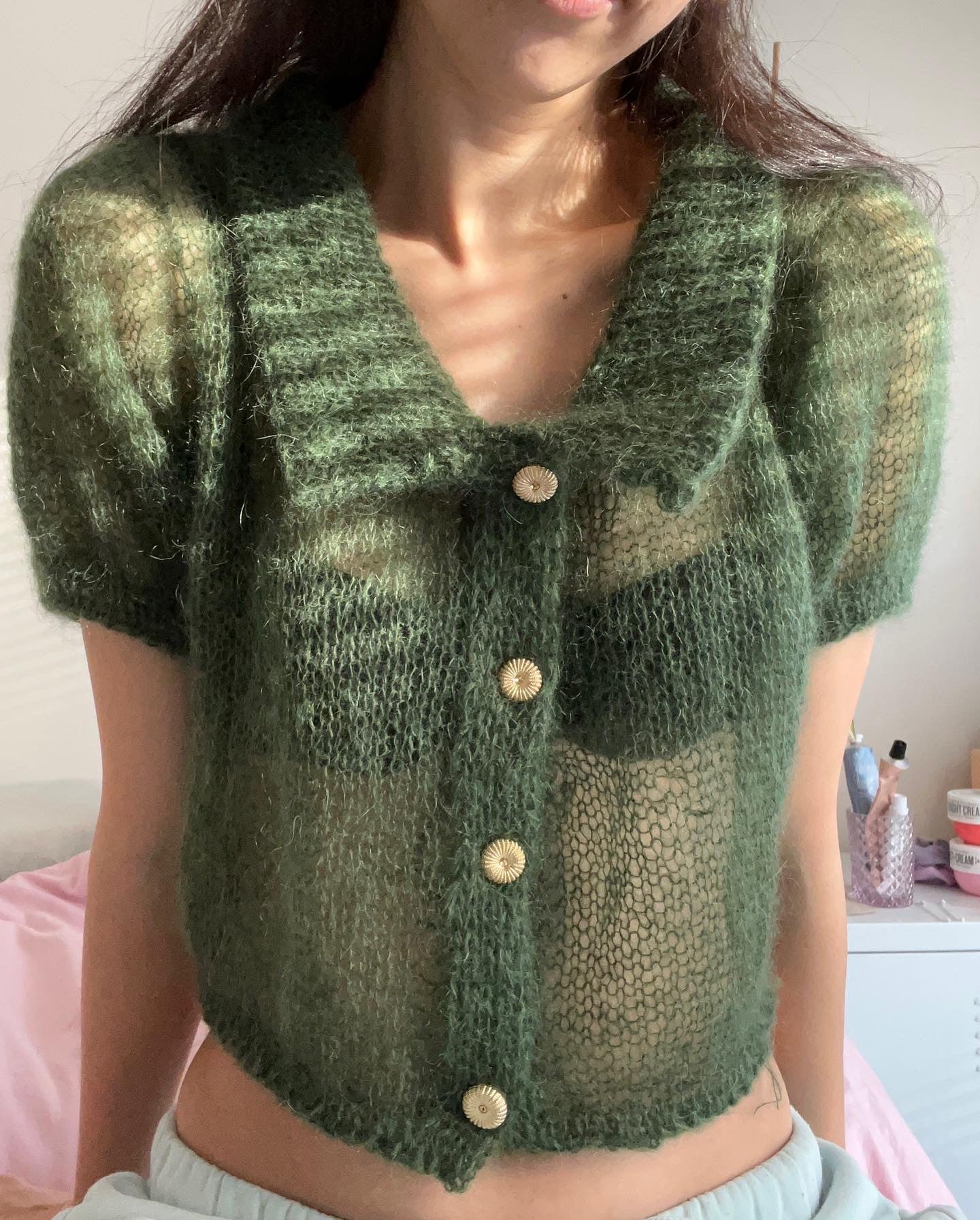 Boxy Cardigan Mohair Edition Knitting Pattern