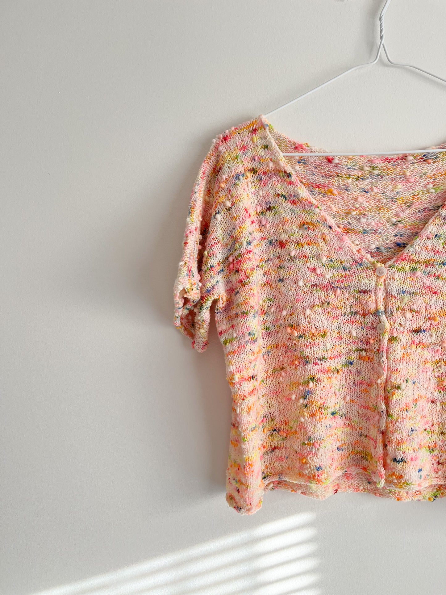 Boxy V Neck Knitting Pattern