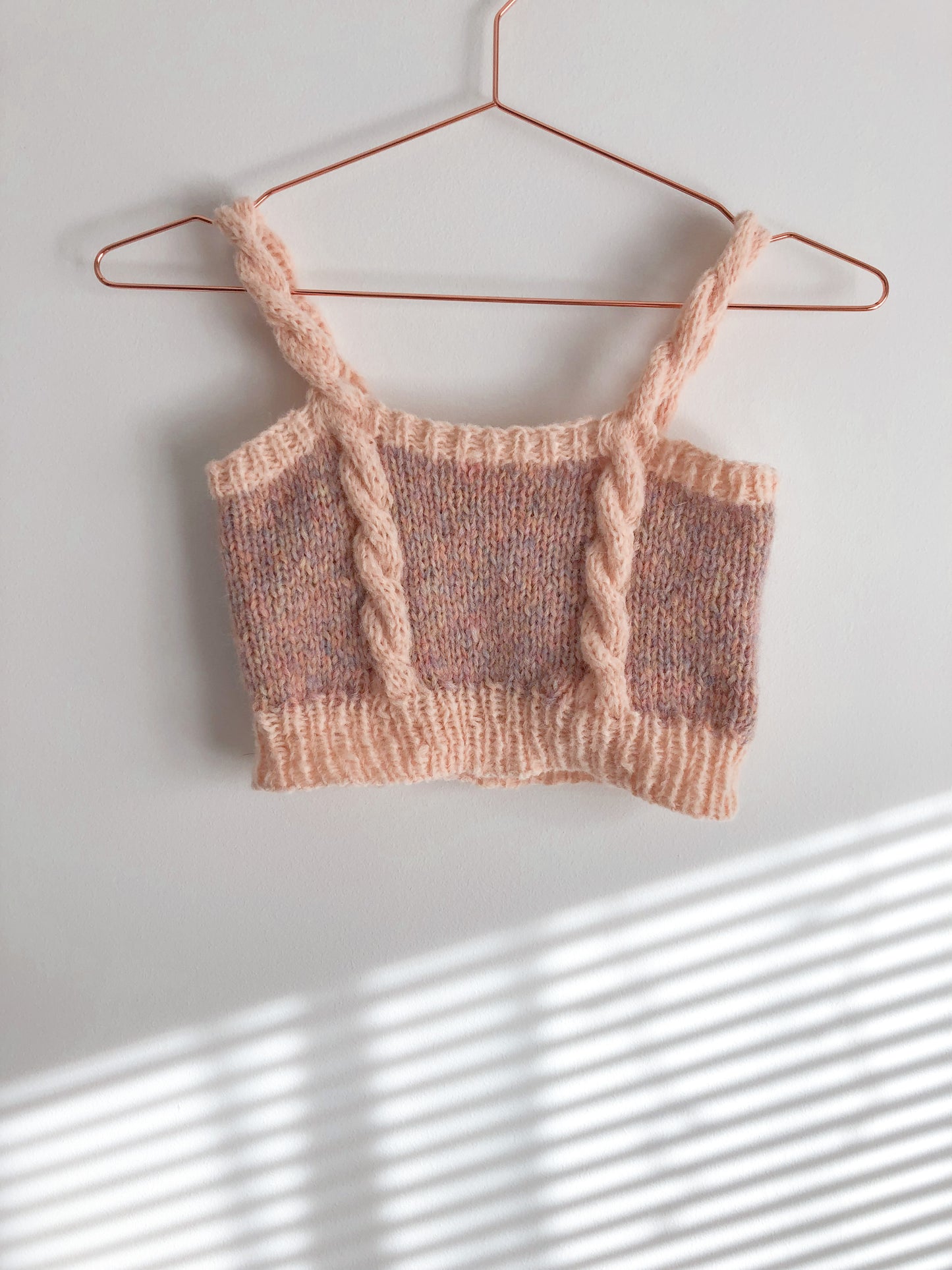 Marshmallow Twist Crop Top Knitting Pattern