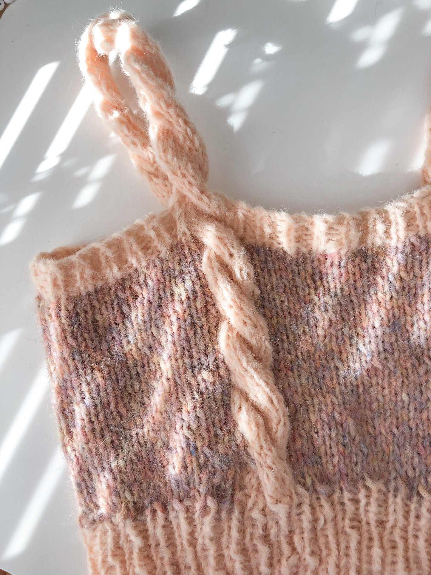 Marshmallow Twist Crop Top Knitting Pattern
