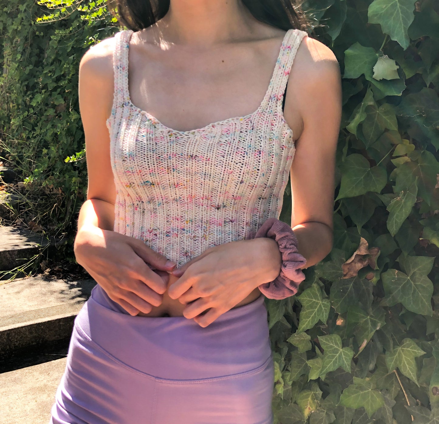 Sweetheart Ribbed Top Knitting Pattern