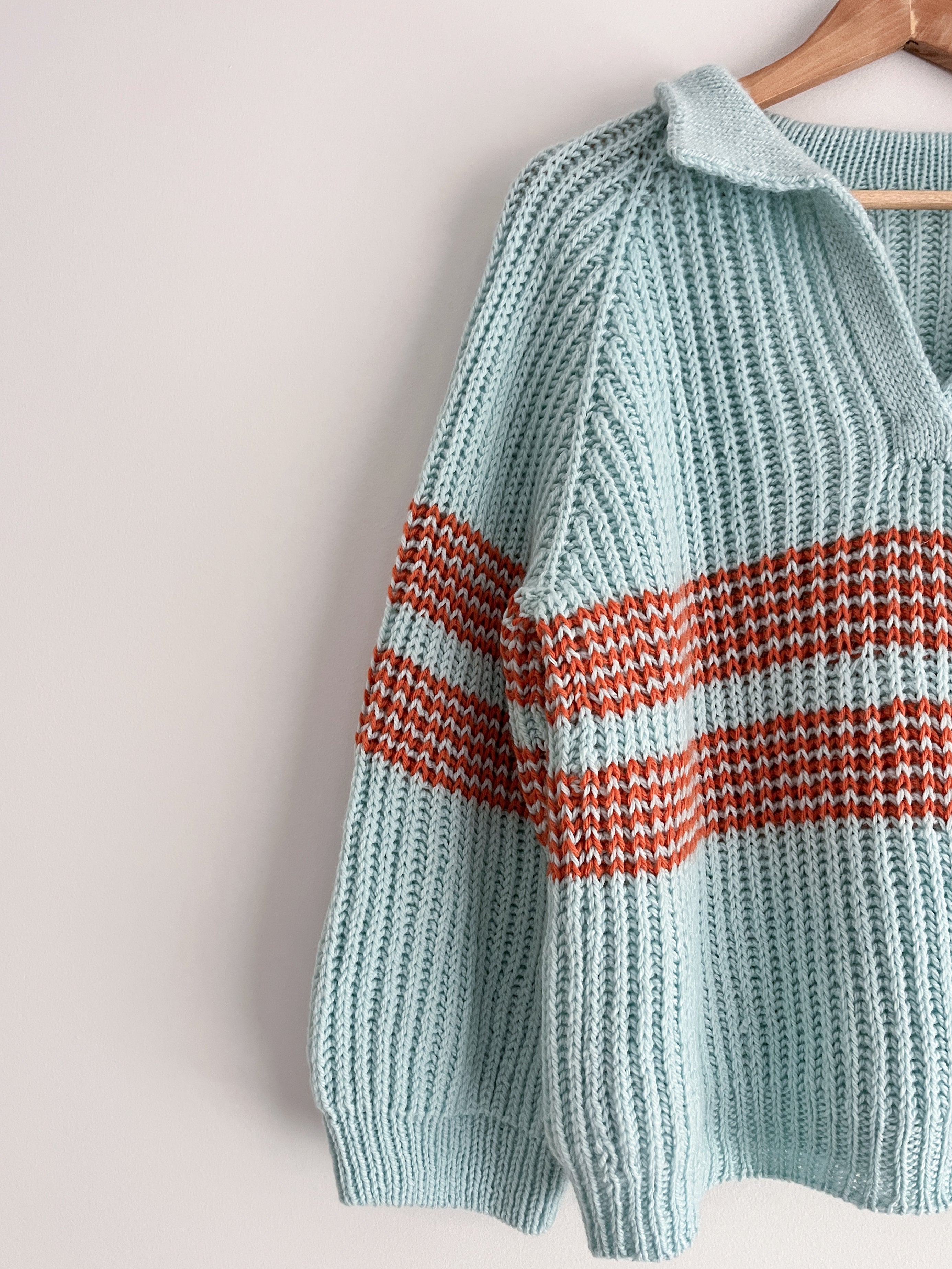 Fisherman's Rib Sweater Knitting Pattern PDF Digital Download