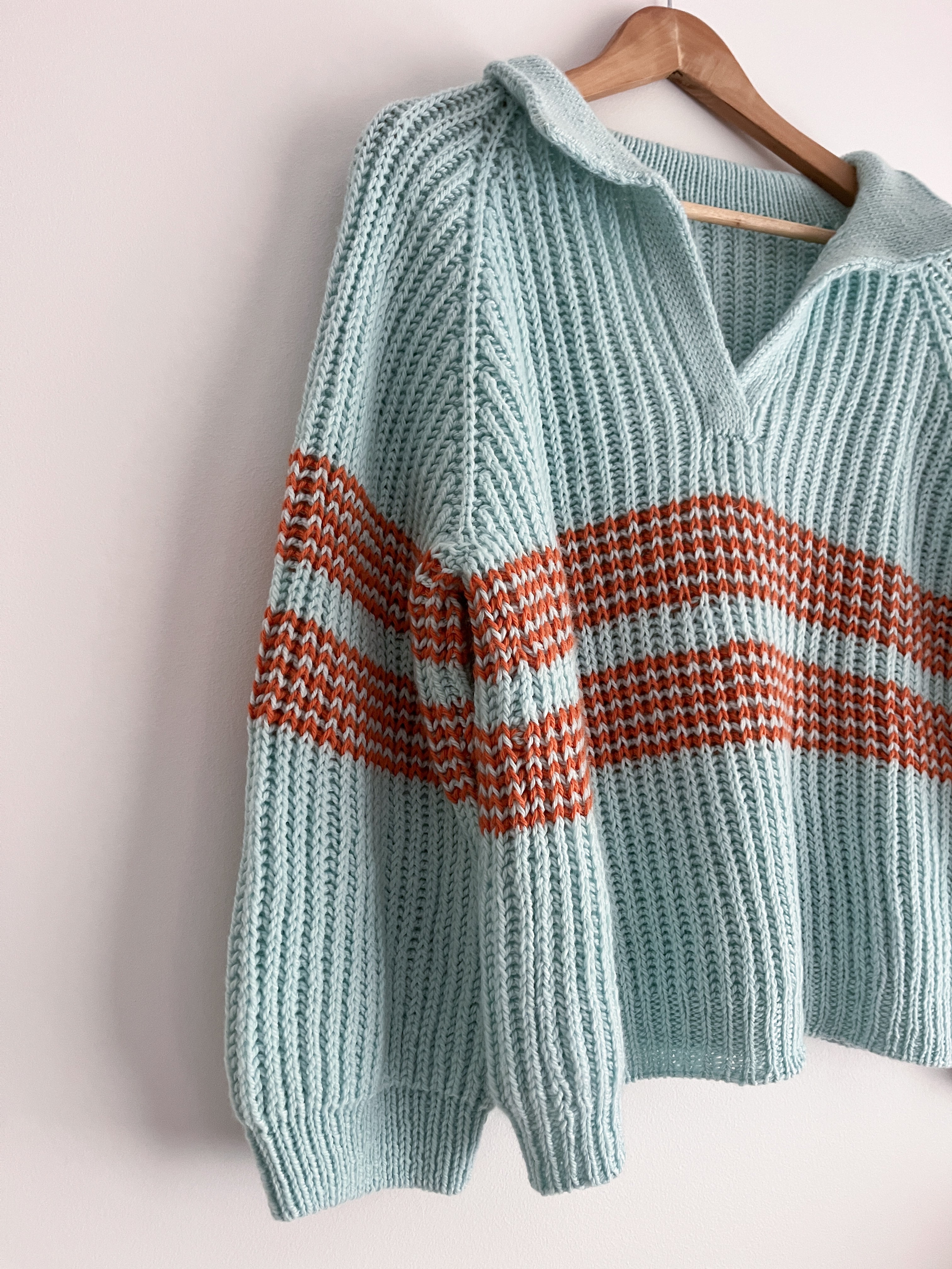 Fisherman's Rib Sweater Knitting Pattern PDF Digital Download