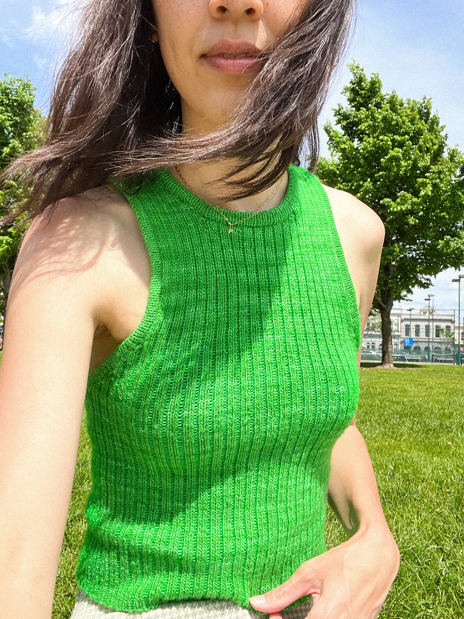 The Lost Tank Knitting Pattern Summer Knit Top Pattern Knit Tank