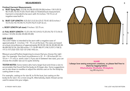 Lost Halter Top Knitting Pattern