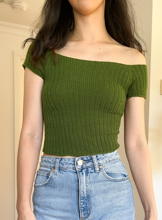 Lost Off Shoulder Top Knitting Pattern