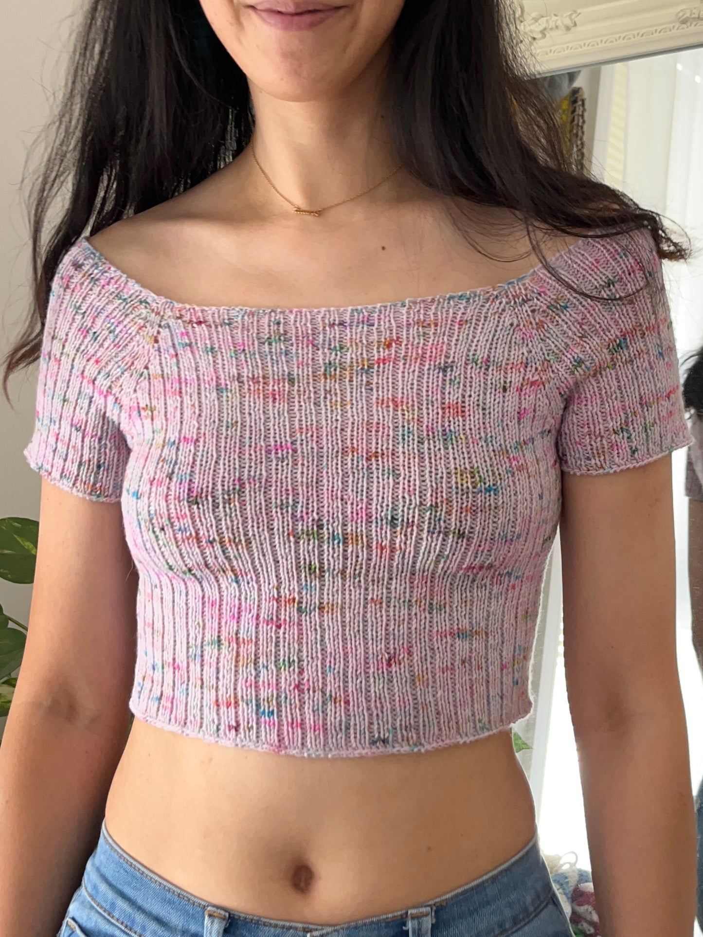 Lost Off Shoulder Top Knitting Pattern