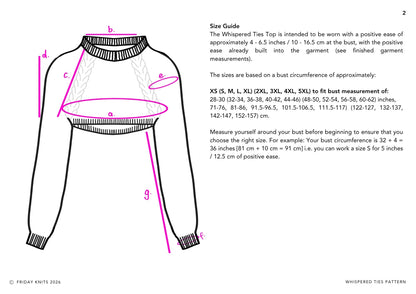 Whispered Ties Knitting Pattern