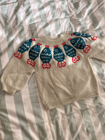 Mini Sushi Date Sweater Knitting Pattern