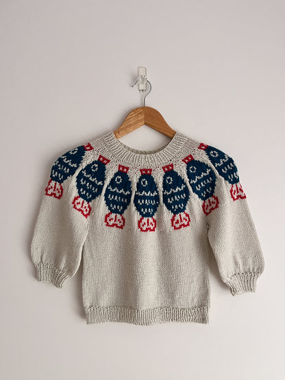 Mini Sushi Date Sweater Knitting Pattern
