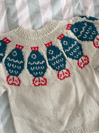 Mini Sushi Date Sweater Knitting Pattern