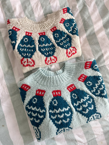 Mini Sushi Date Sweater Knitting Pattern