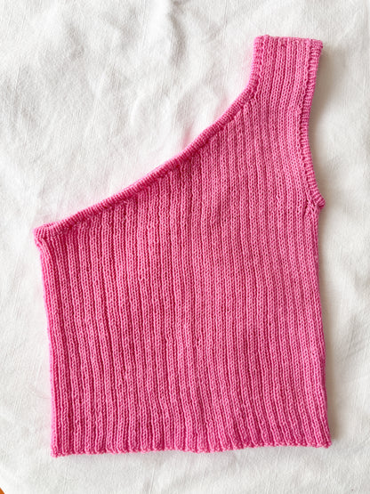 Lost One Shoulder Top Knitting Pattern