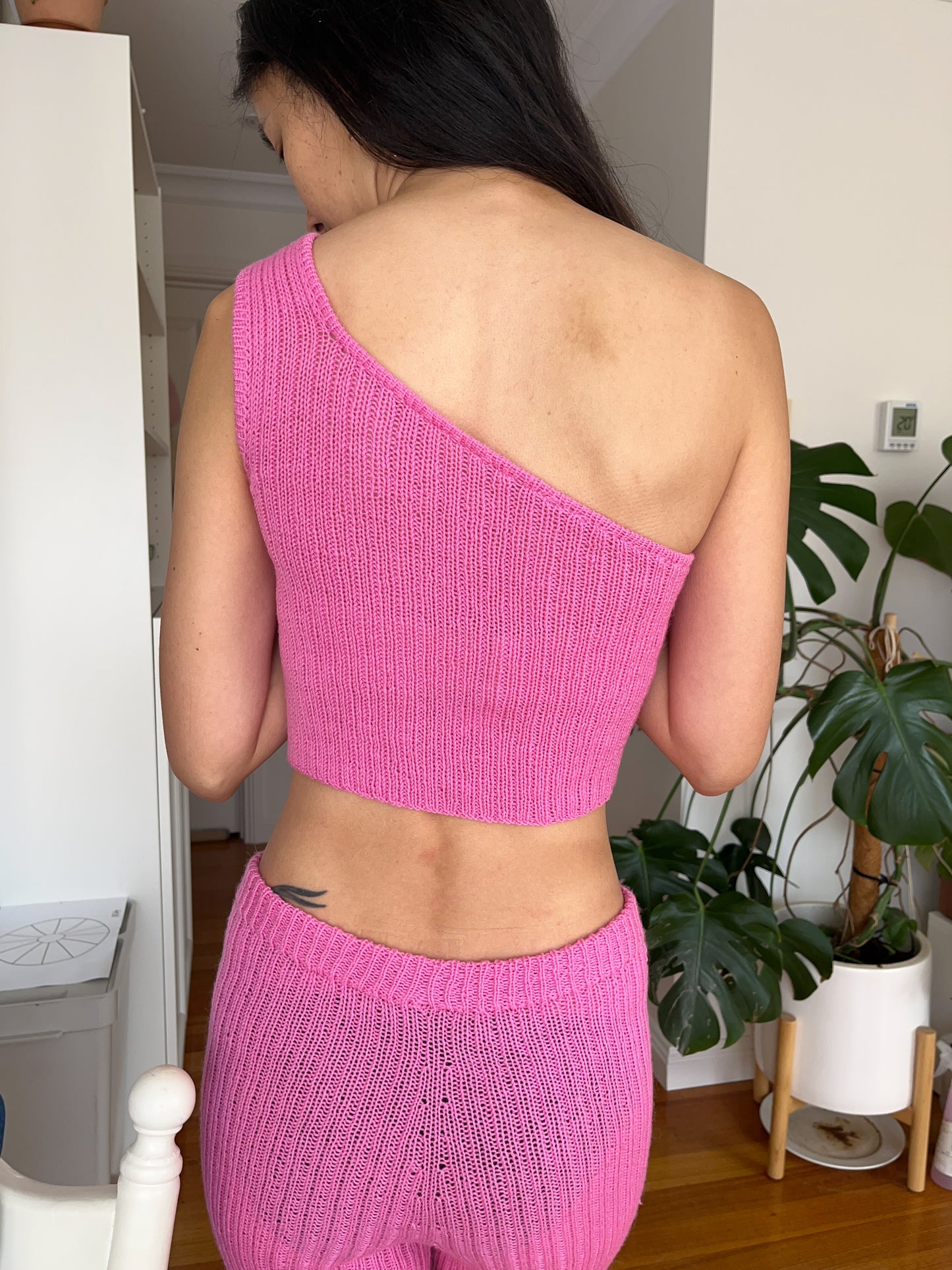 Lost One Shoulder Top Knitting Pattern