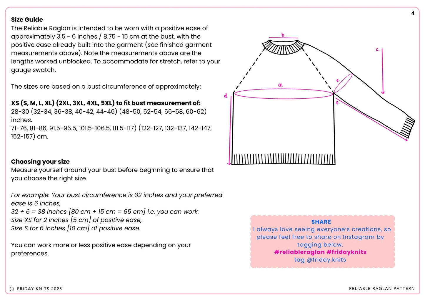 Reliable Raglan Sweater Free Knitting Pattern