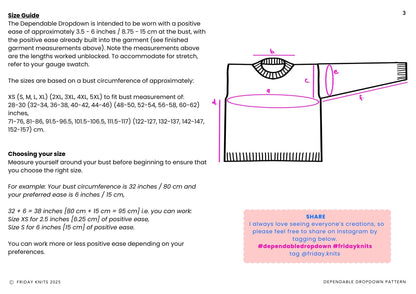 Dependable Dropdown Sweater Free Knitting Pattern