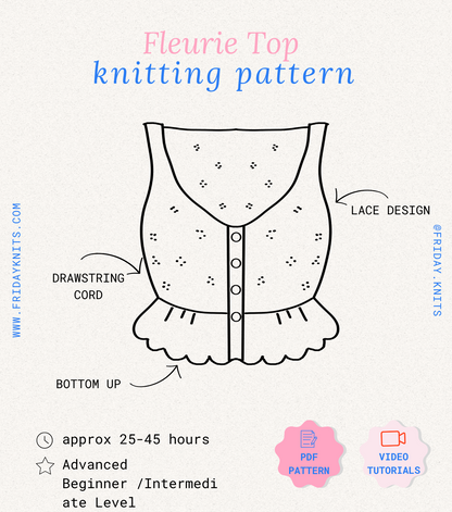 Fleurie Top Knitting Pattern