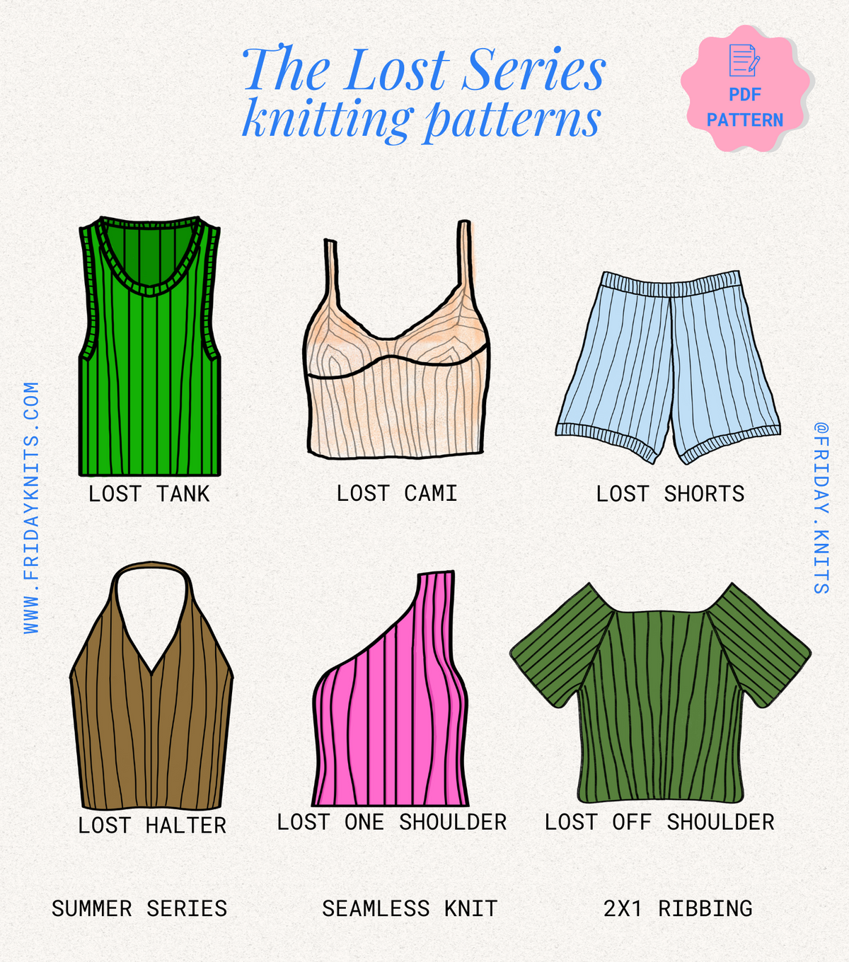 The Lost Cami Knitting Pattern Summer Knit Camisole Top Knitted Pattern ...