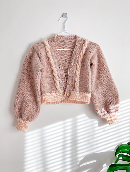 Marshmallow Twist Cardigan Knitting Pattern