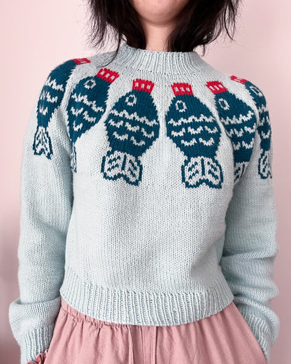 Sushi Date Sweater Knitting Pattern