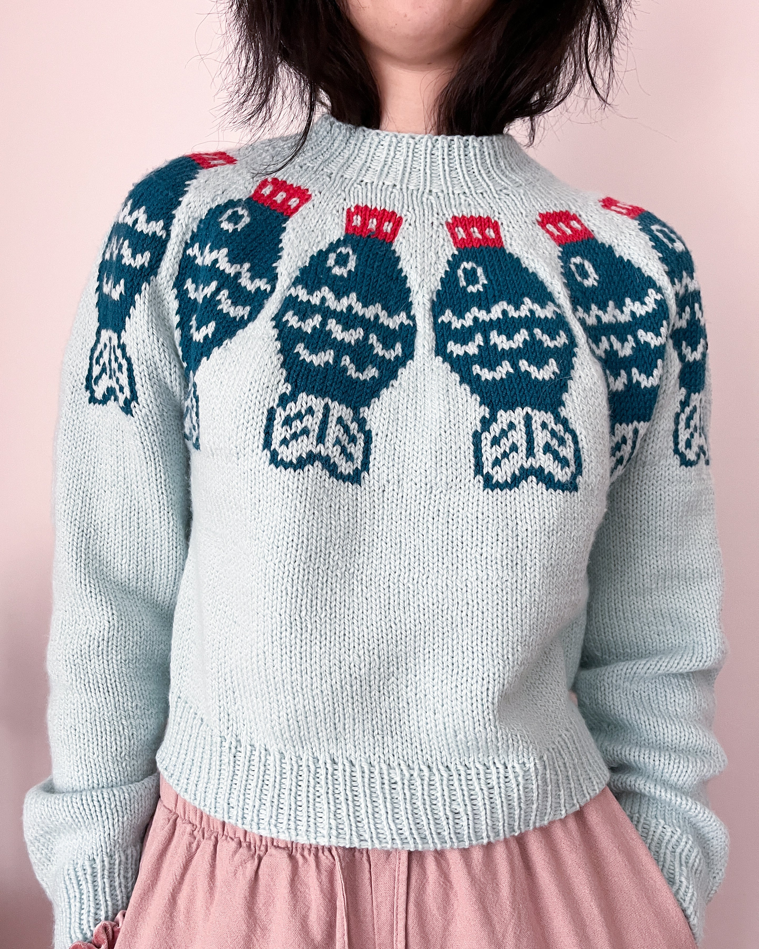 Sushi Date Sweater Knitting Pattern PDF Digital Download – Friday