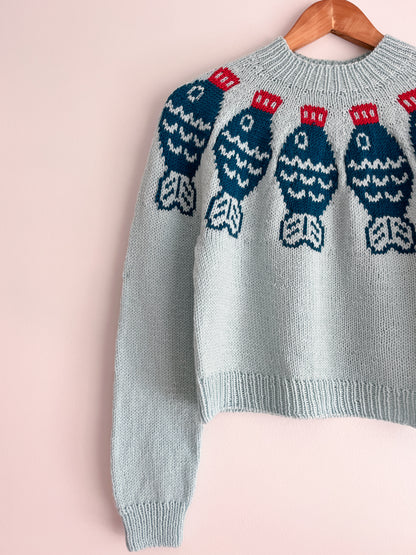 Sushi Date Sweater Knitting Pattern