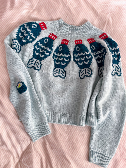 Sushi Date Sweater Knitting Pattern